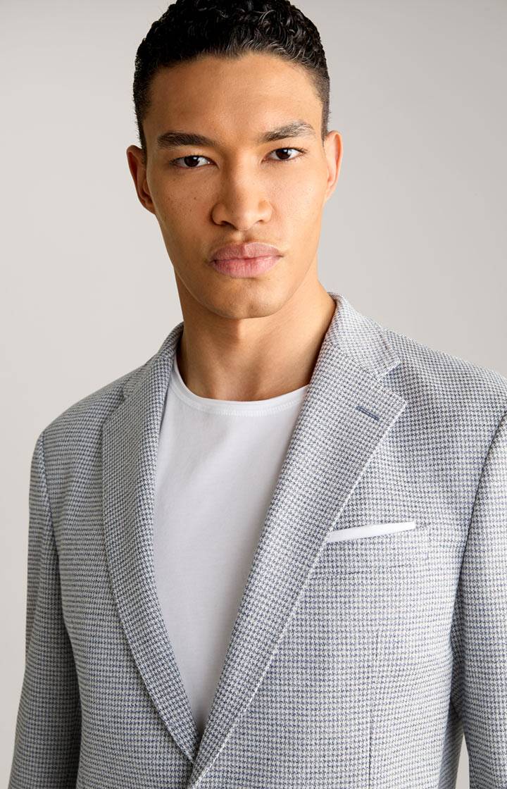 Joop Sakko Hoverest In Creme/Dunkelblau Gemustert