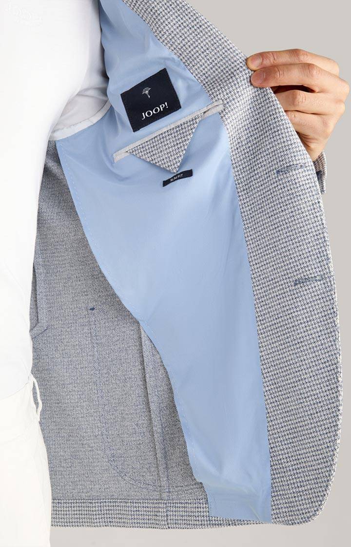 Joop Sakko Hoverest In Creme/Dunkelblau Gemustert