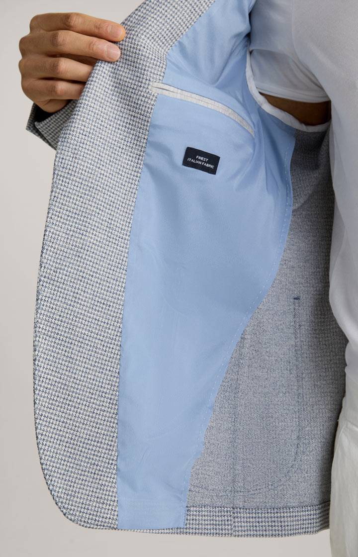 Joop Sakko Hoverest In Creme/Dunkelblau Gemustert