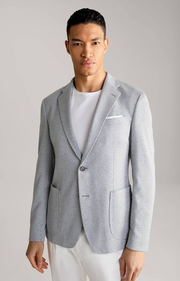 Joop Sakko Hoverest in Creme/Dunkelblau gemustert