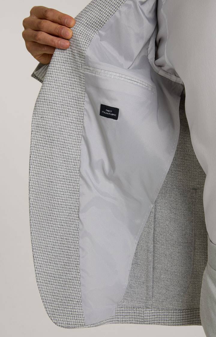 Joop Sakko Hoverest In Creme/Hellgrau Gemustert