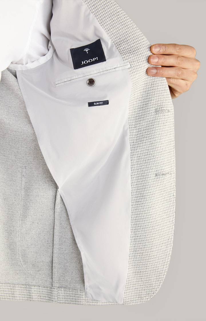 Joop Sakko Hoverest In Creme/Hellgrau Gemustert