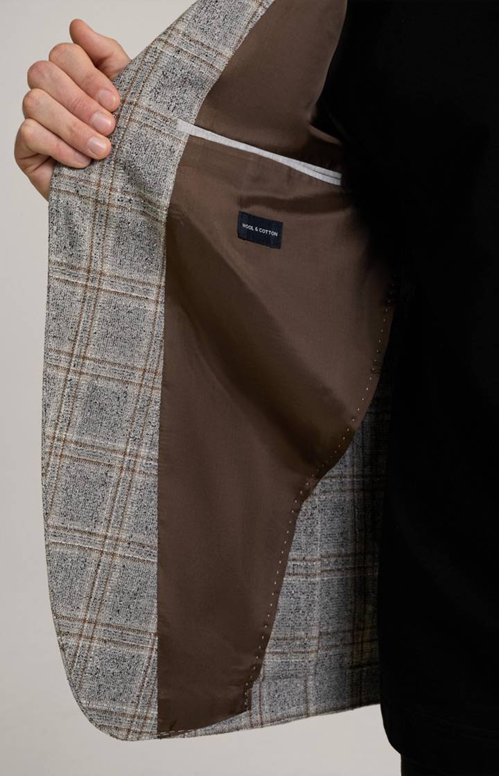 Joop Sakko Hoverest In Hellgrau Kariert