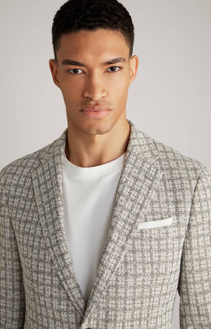 Joop Sakko Hoverest In Weiß/Grau Gemustert