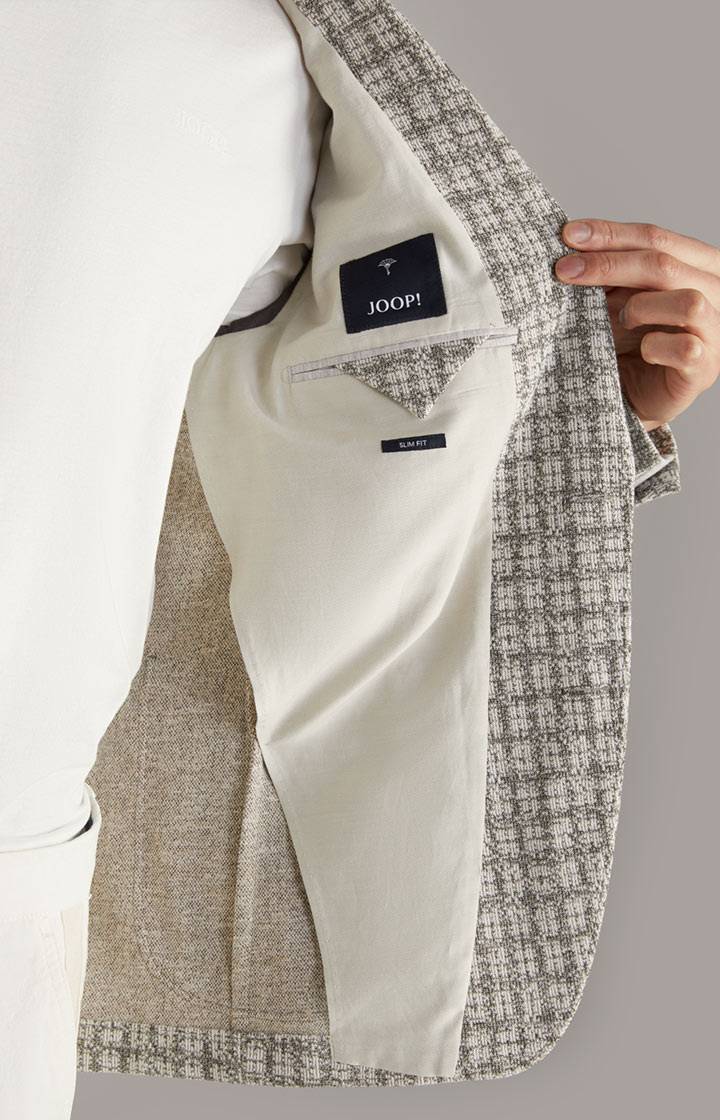 Joop Sakko Hoverest In Weiß/Grau Gemustert