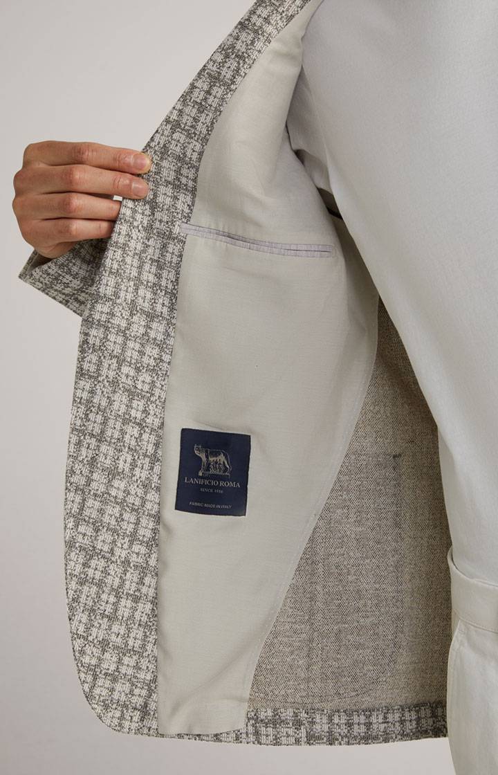 Joop Sakko Hoverest In Weiß/Grau Gemustert