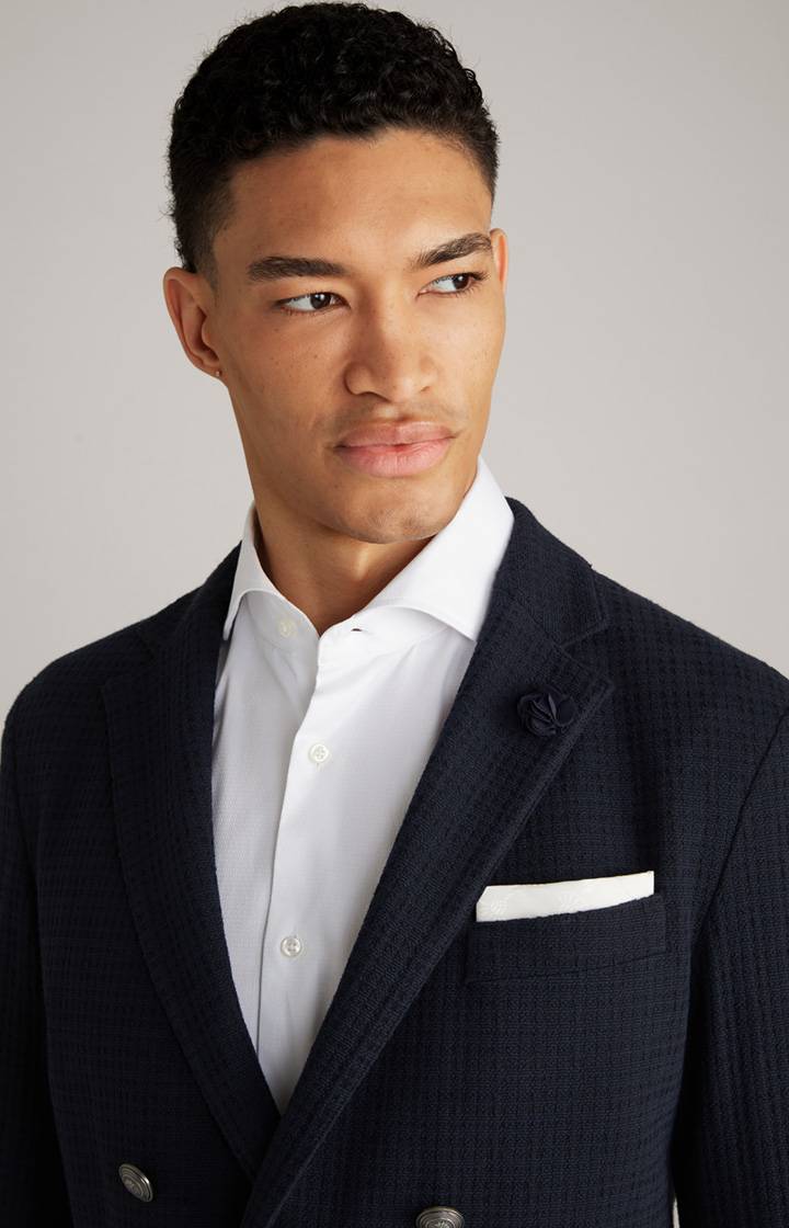 Joop Sakko Lenderson In Navy Strukturiert