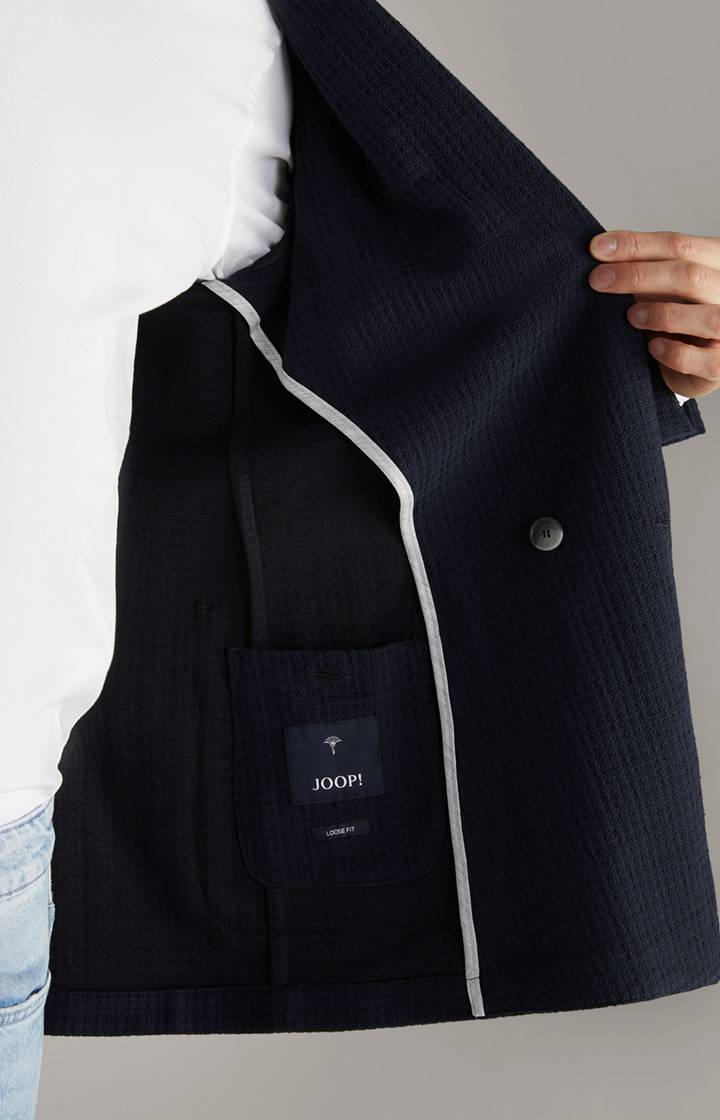 Joop Sakko Lenderson In Navy Strukturiert