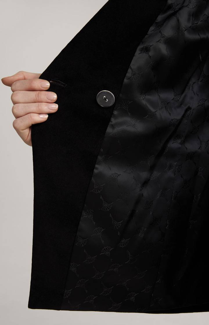 Joop Samt-Blazer In Schwarz