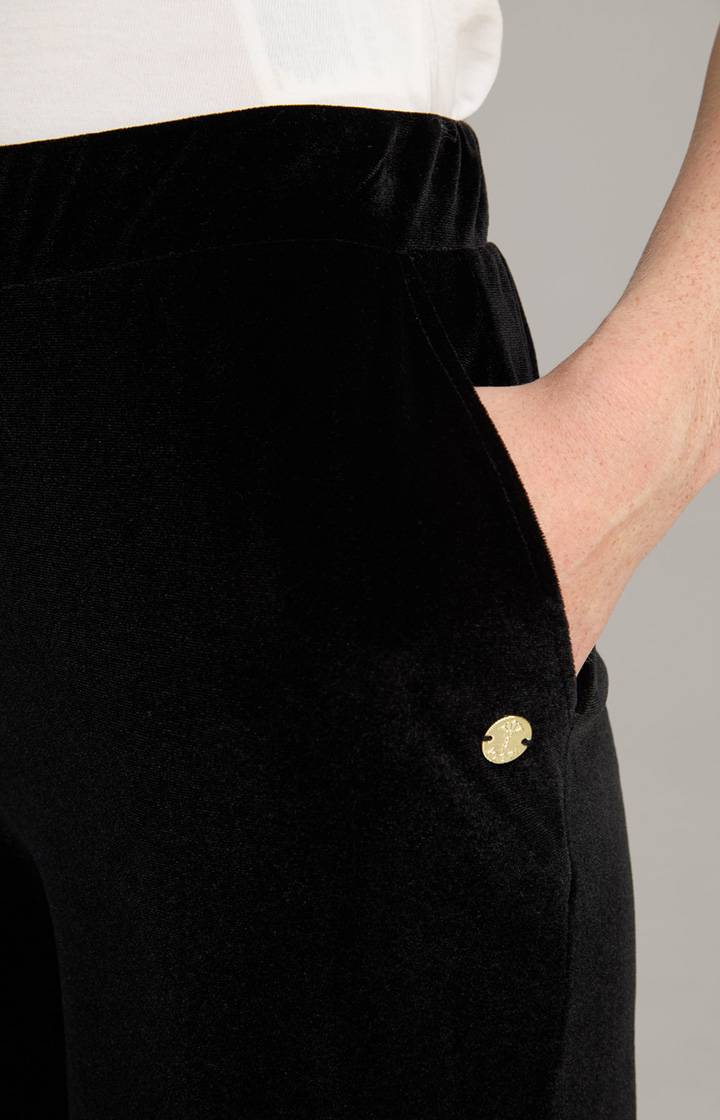 Joop Samt-Joggpants In Schwarz