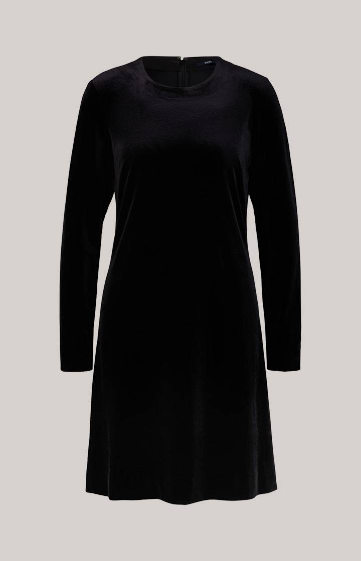 Joop Samt-Kleid In Schwarz