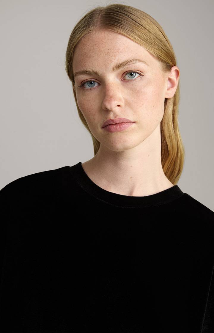 Joop Samt-T-Shirt In Schwarz