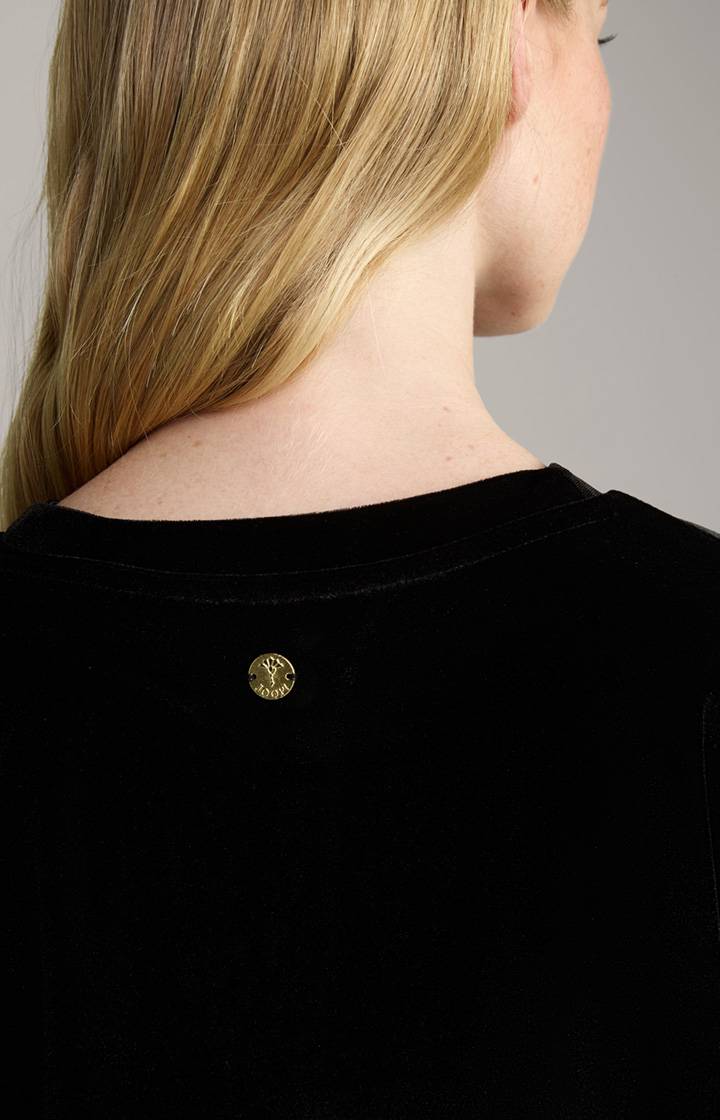 Joop Samt-T-Shirt In Schwarz