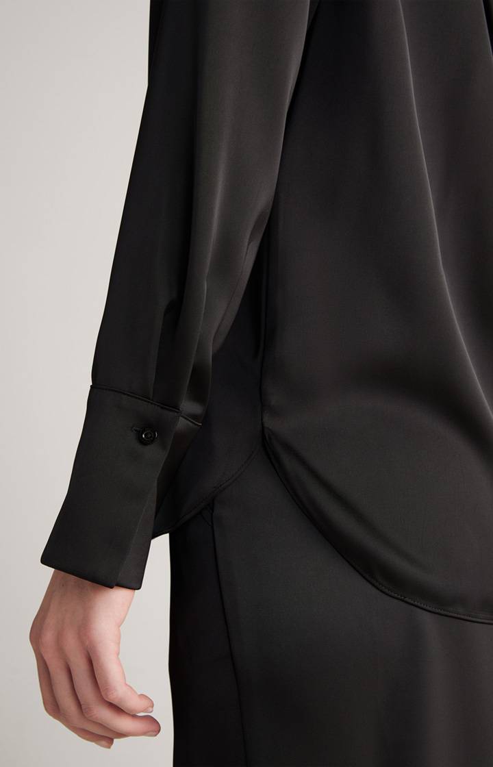 Joop Satin-Bluse In Schwarz