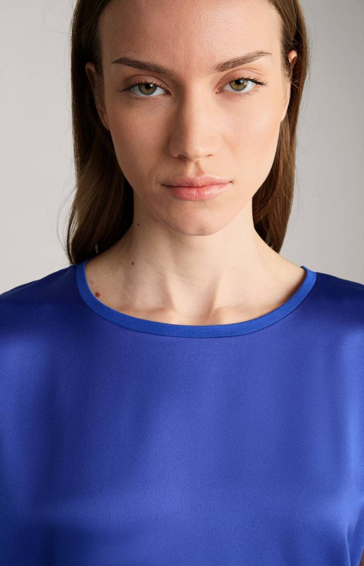 Joop Satin-Blusenshirt In Blau