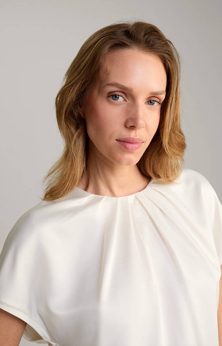 Joop Satin-Blusenshirt In Creme