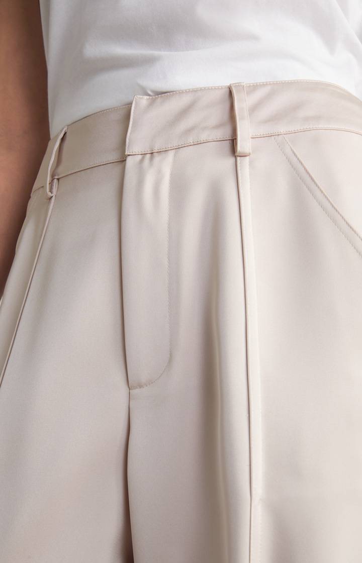 Joop Satin-Cargohose In Nude