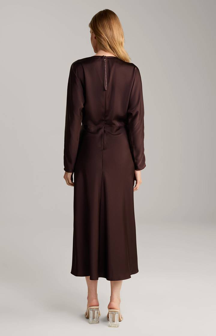 Joop Satinkleid In Dunkelbraun