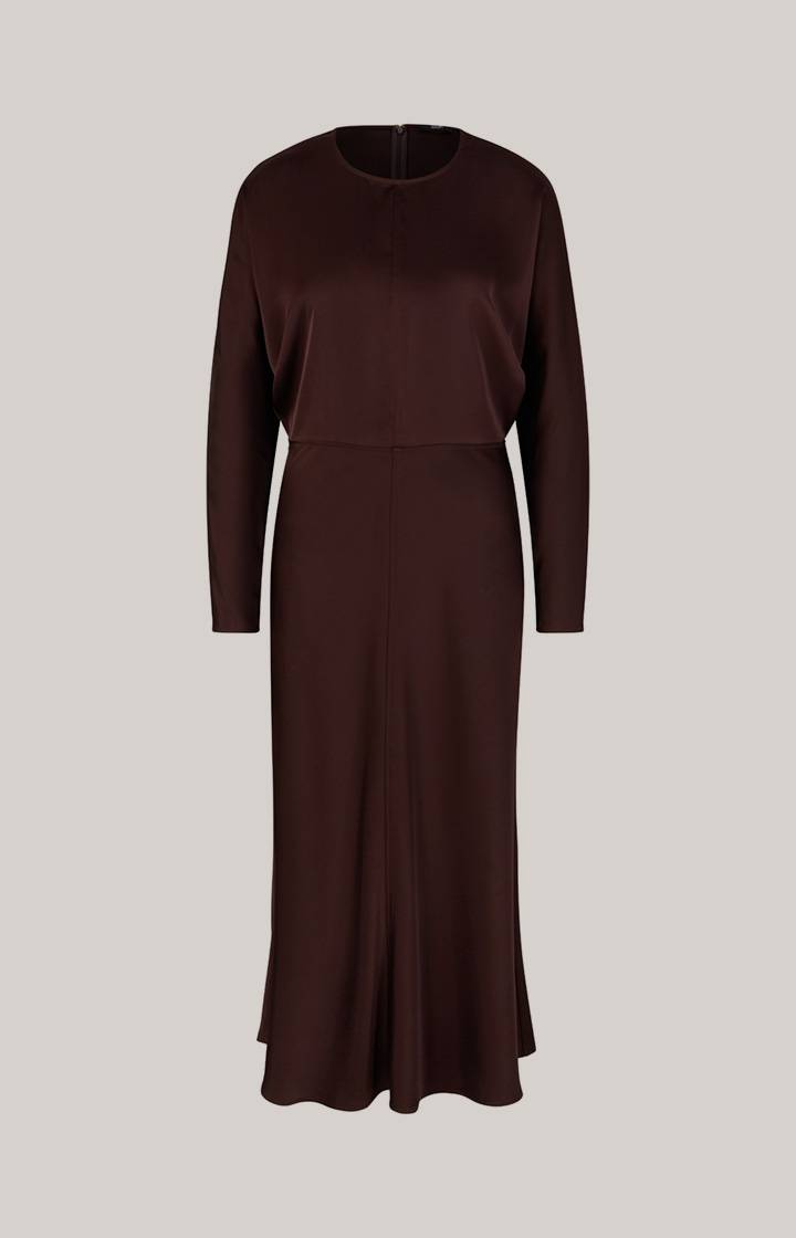 Joop Satinkleid In Dunkelbraun
