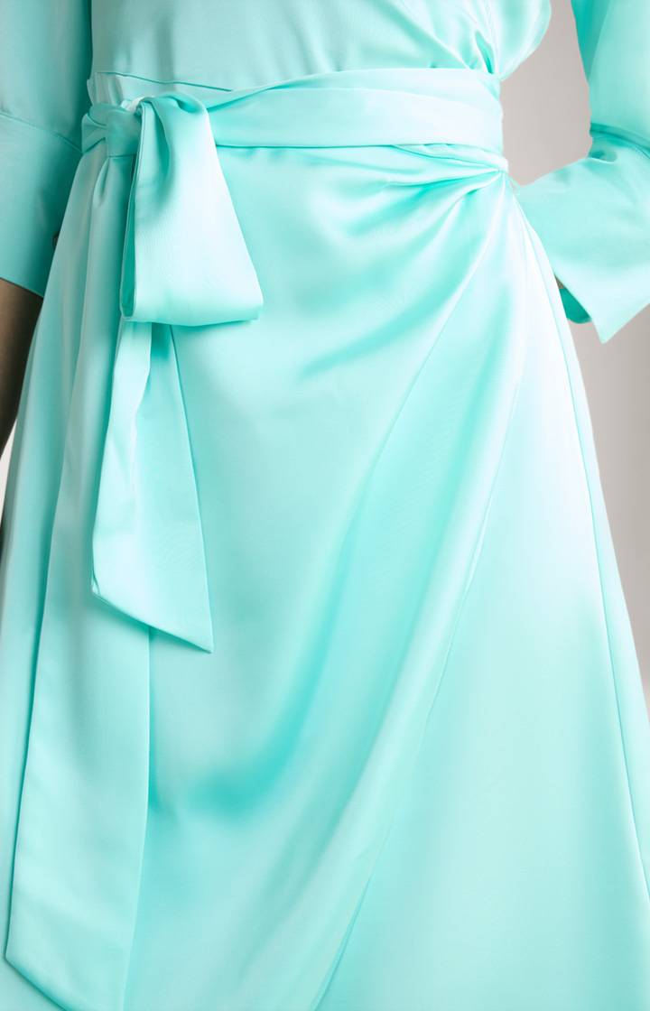 Joop Satinkleid In Türkis