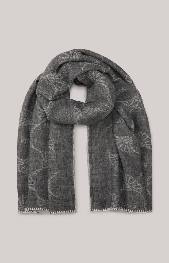 Joop Schal In Grau/Ecru