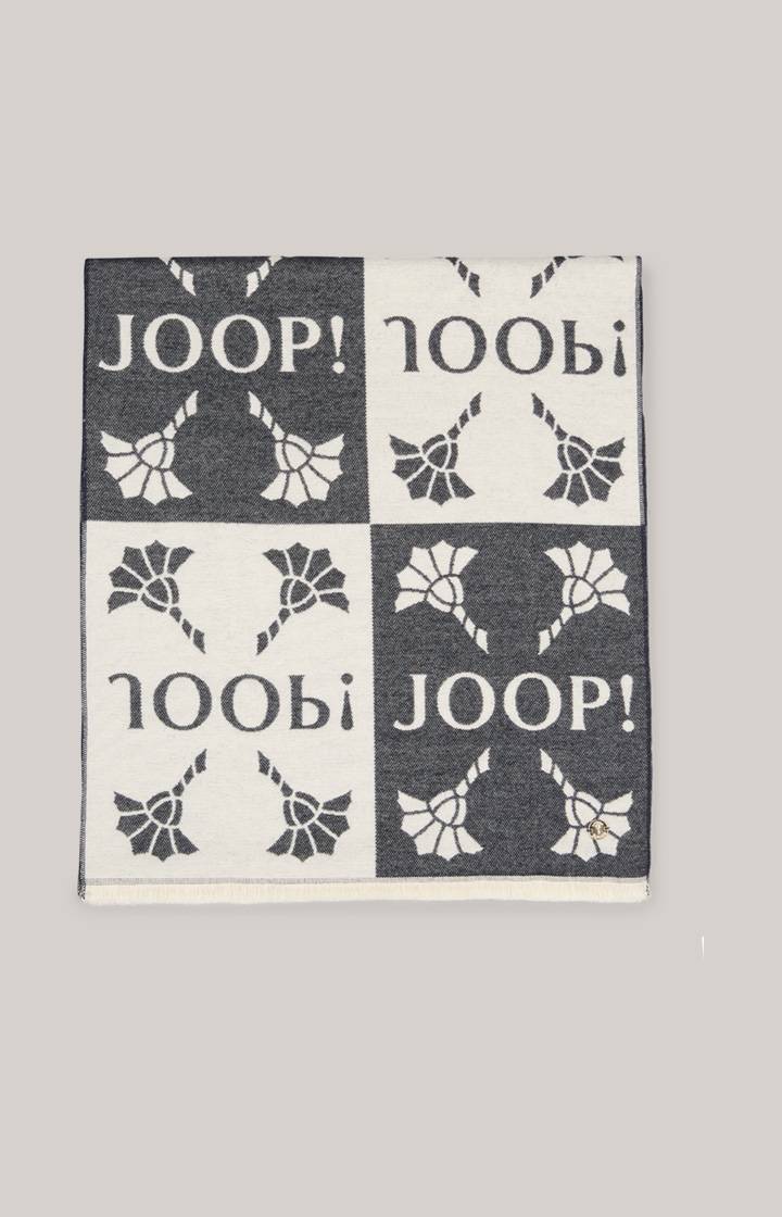 Joop Schal in Navy-Creme