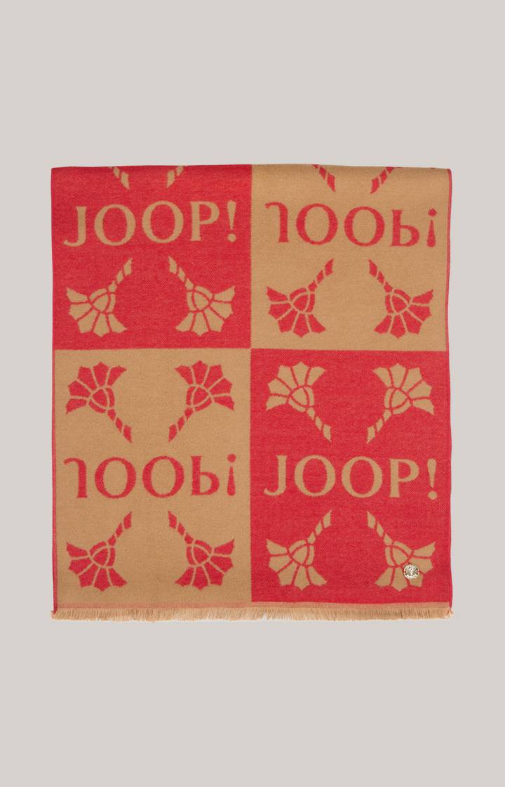 Joop Schal in Rot-Braun