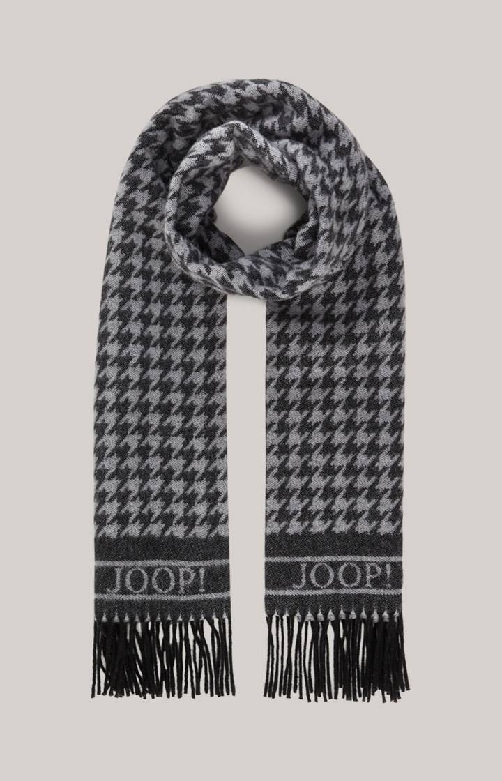 Joop Schal In Schwarz/Grau Gemustert