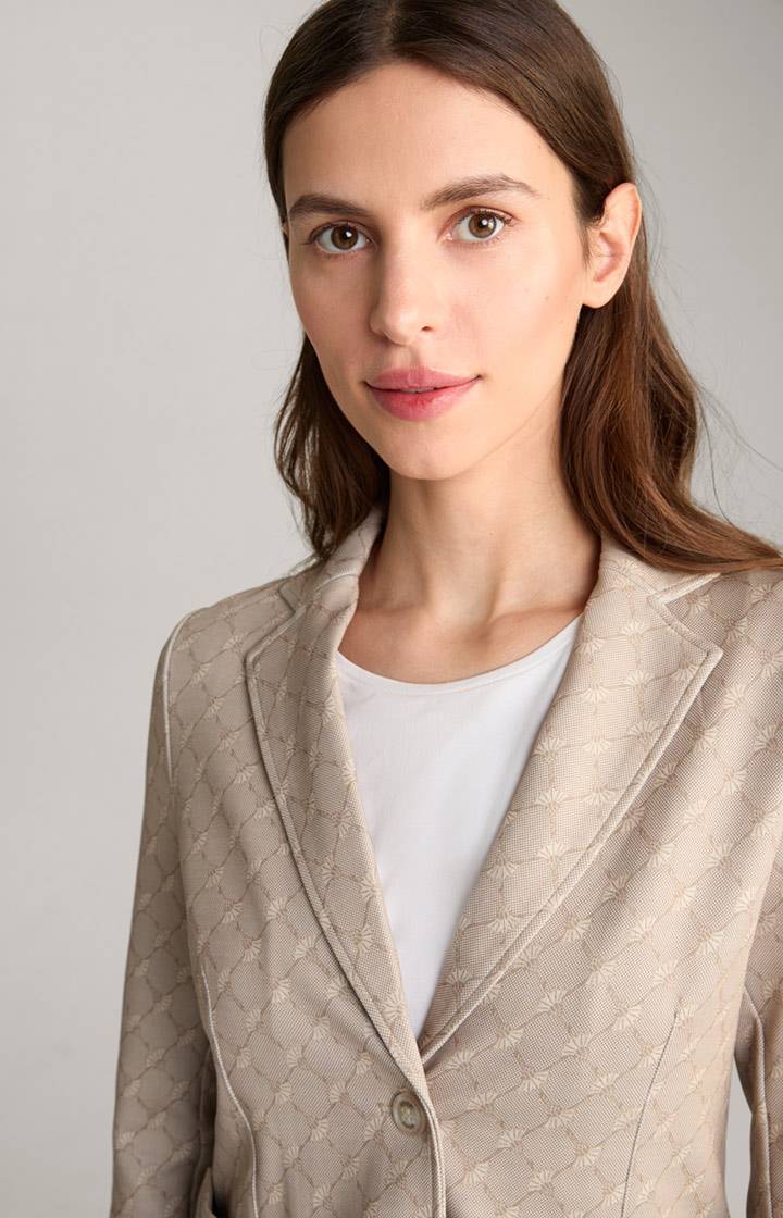 Joop Scuba-Blazer In Beige Gemustert