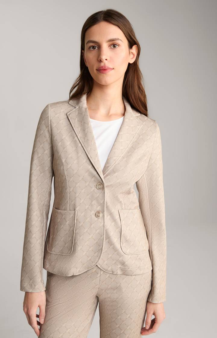 Joop Scuba-Blazer in Beige gemustert