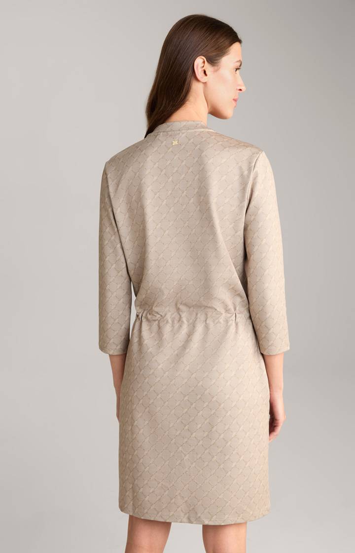 Joop Scuba-Kleid In Beige Gemustert