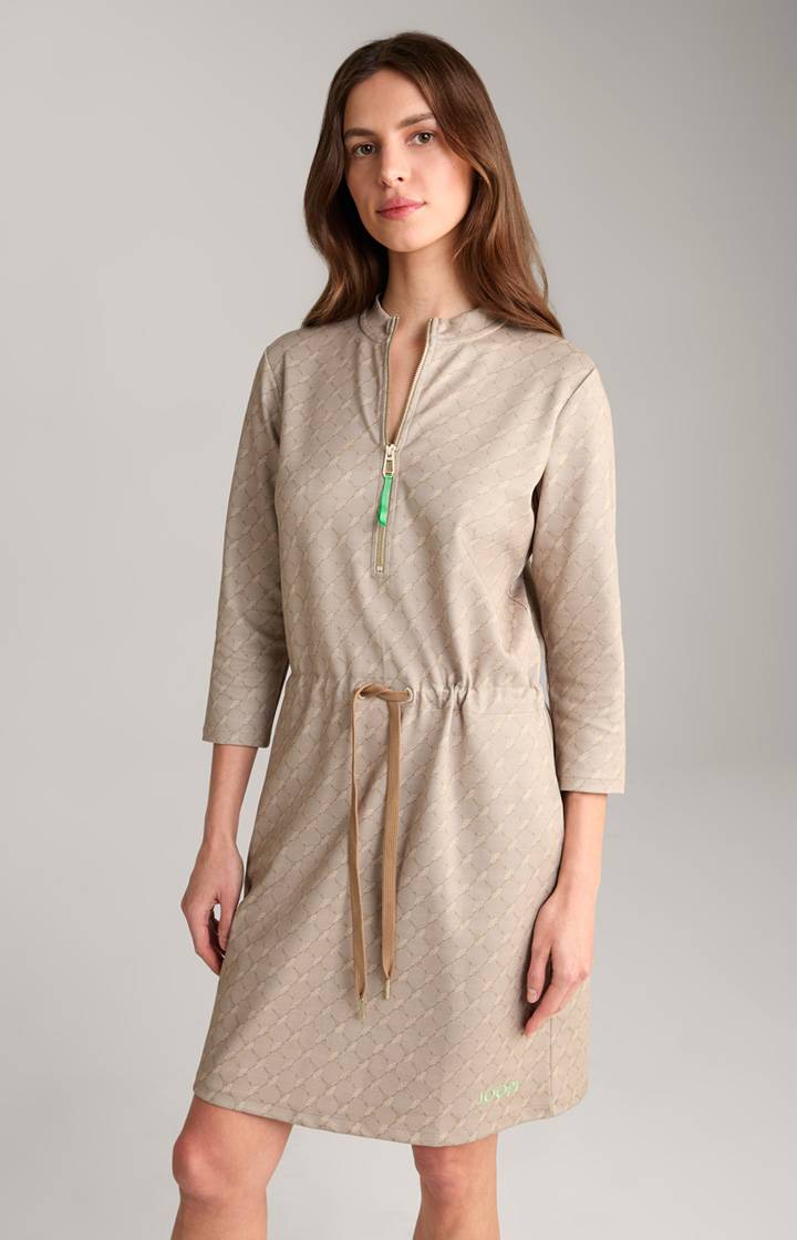 Joop Scuba-Kleid in Beige gemustert