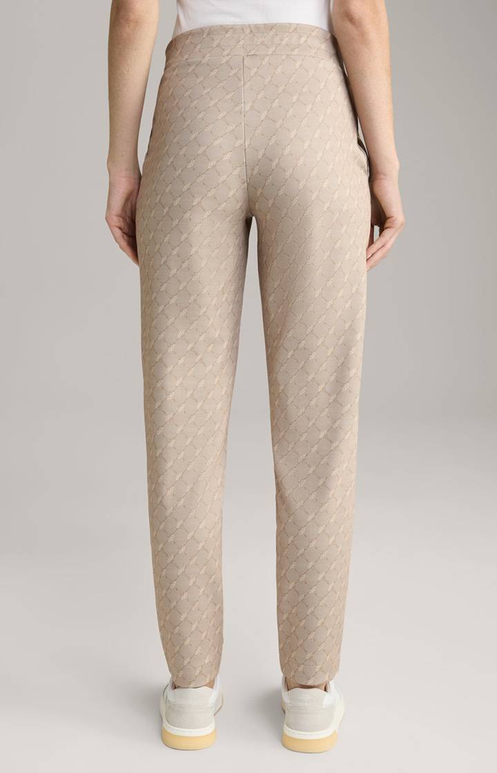 Joop Scuba-Sweathose In Beige Gemustert
