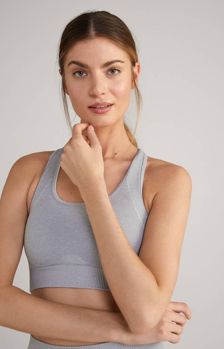 Joop Seamless Sport-Bustier In Hellgrau Meliert