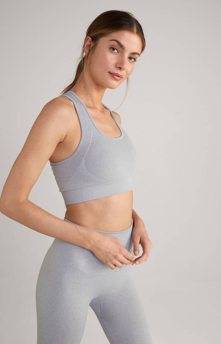 Joop Seamless Sport-Bustier in Hellgrau meliert