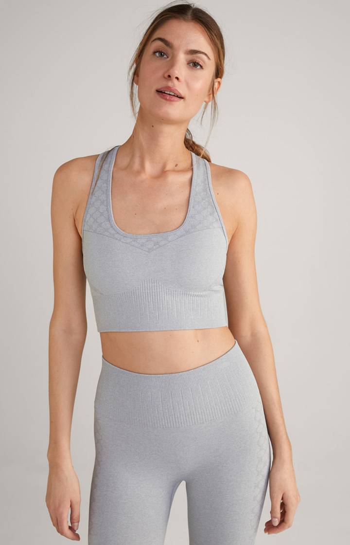 Joop Seamless Sport-Bustier in Hellgrau meliert