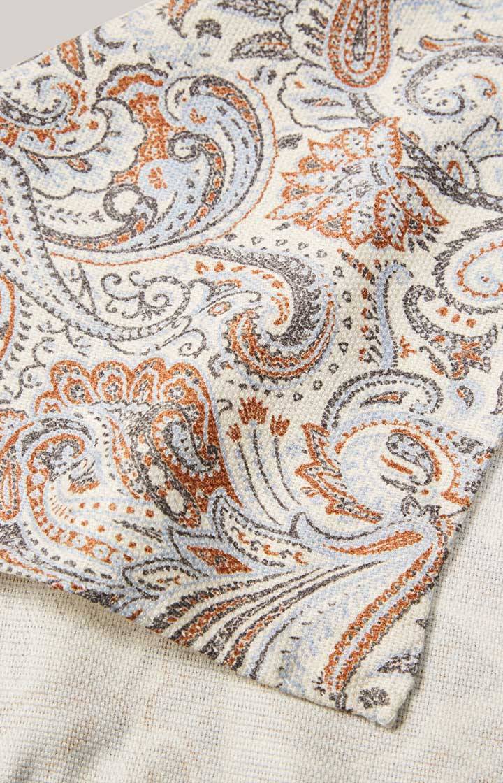 Joop Seiden-Einstecktuch In Beige/Blau