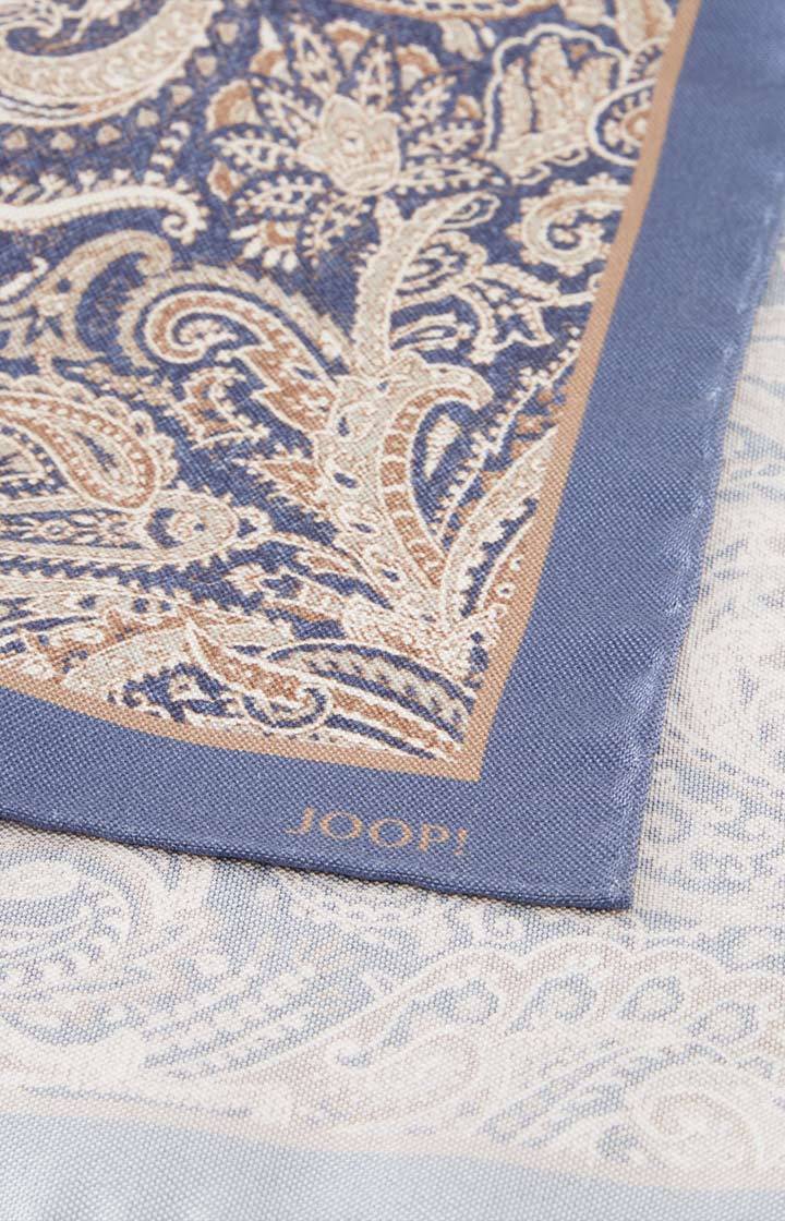 Joop Seiden-Einstecktuch In Blau Gemustert