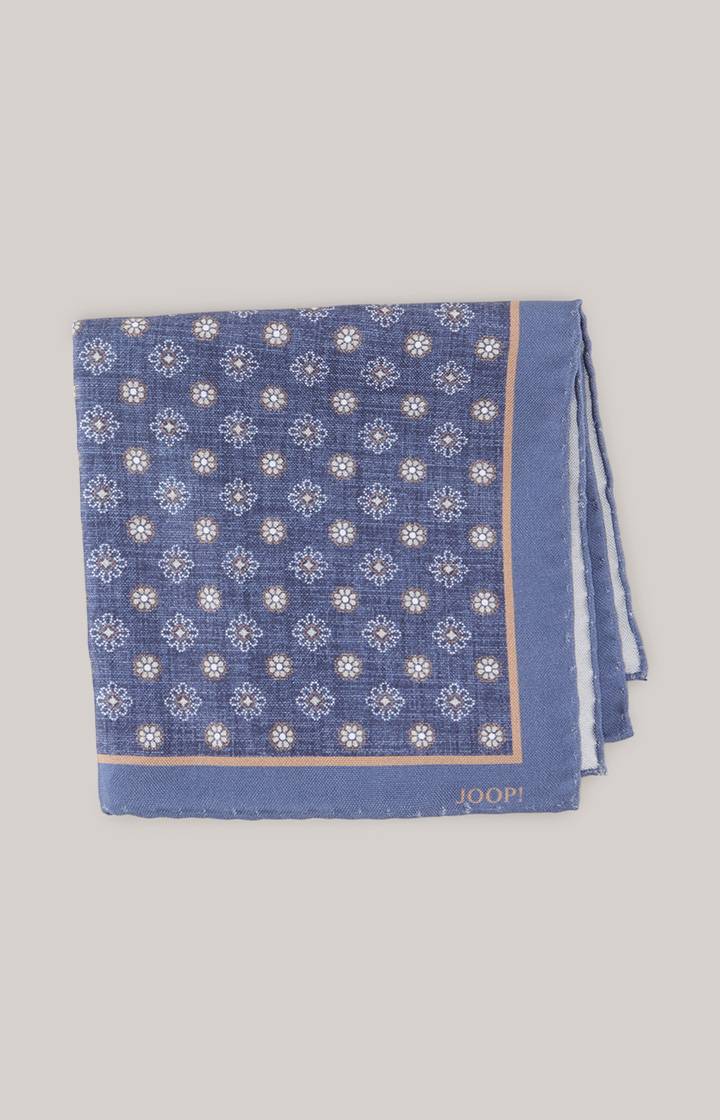 Joop Seiden-Einstecktuch in Dunkelblau/Beige