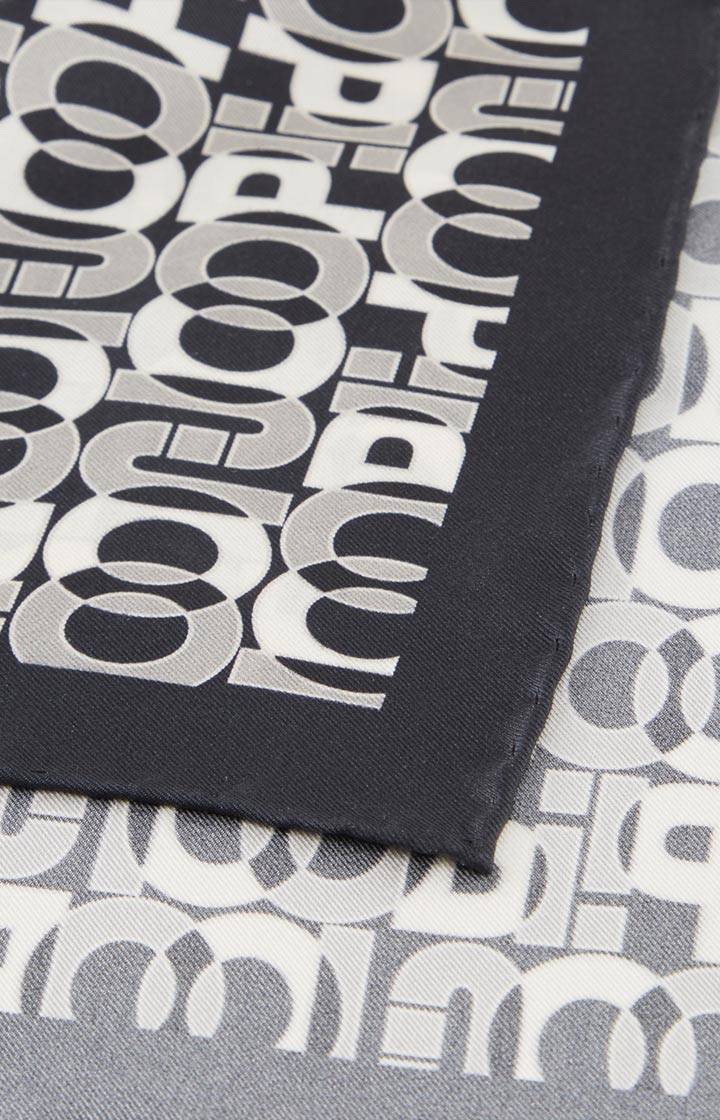 Joop Seiden-Einstecktuch In Dunkelblau/Offwhite