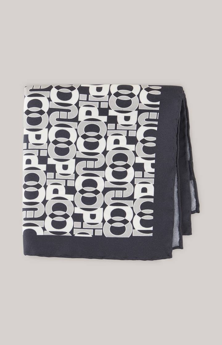 Joop Seiden-Einstecktuch in Dunkelblau/Offwhite