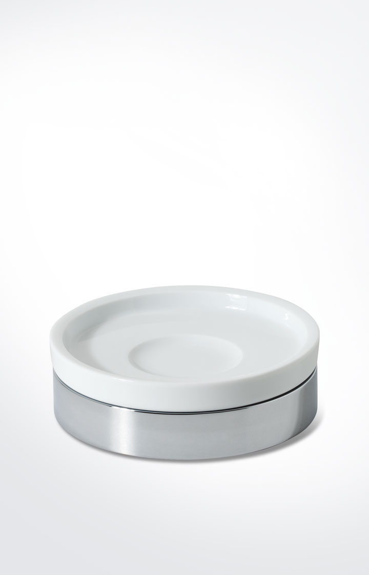 Joop Seifenschale Chromeline, Silber/Weiß