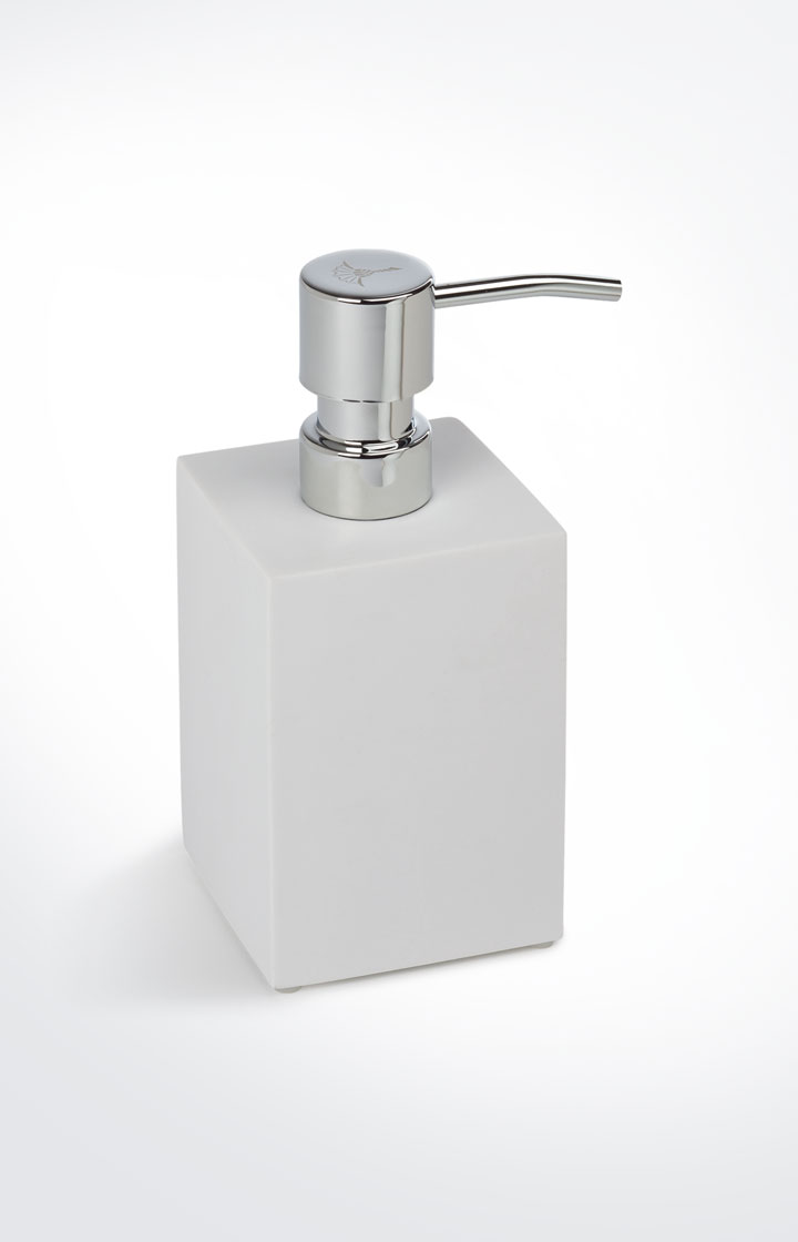 Joop Seifenspender Bathline, Weiß/Silber