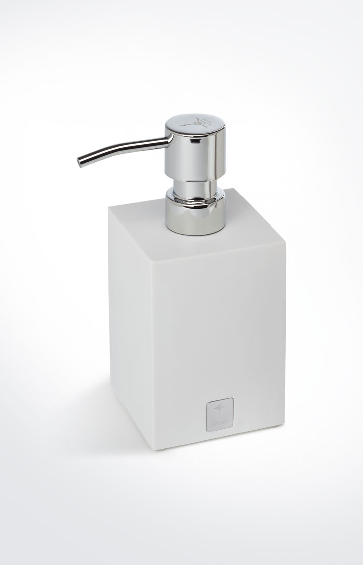 Joop Seifenspender Bathline, Weiß/Silber