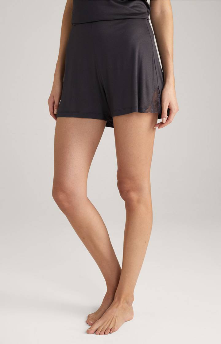 Joop Shorts mit Spitze in Anthrazit