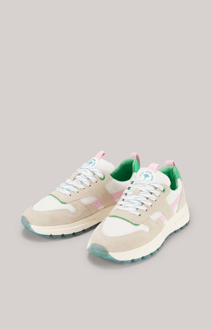 Joop Sneaker Retron Hanna in Beige/Rosa/Grün