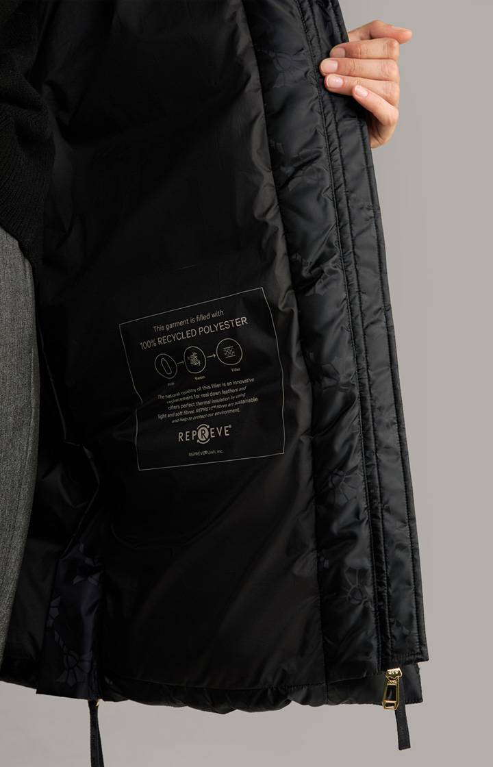 Joop Steppmantel In Schwarz Gemustert