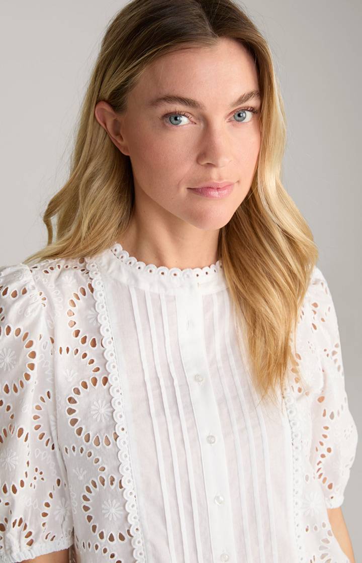 Joop Stick-Bluse In Weiß