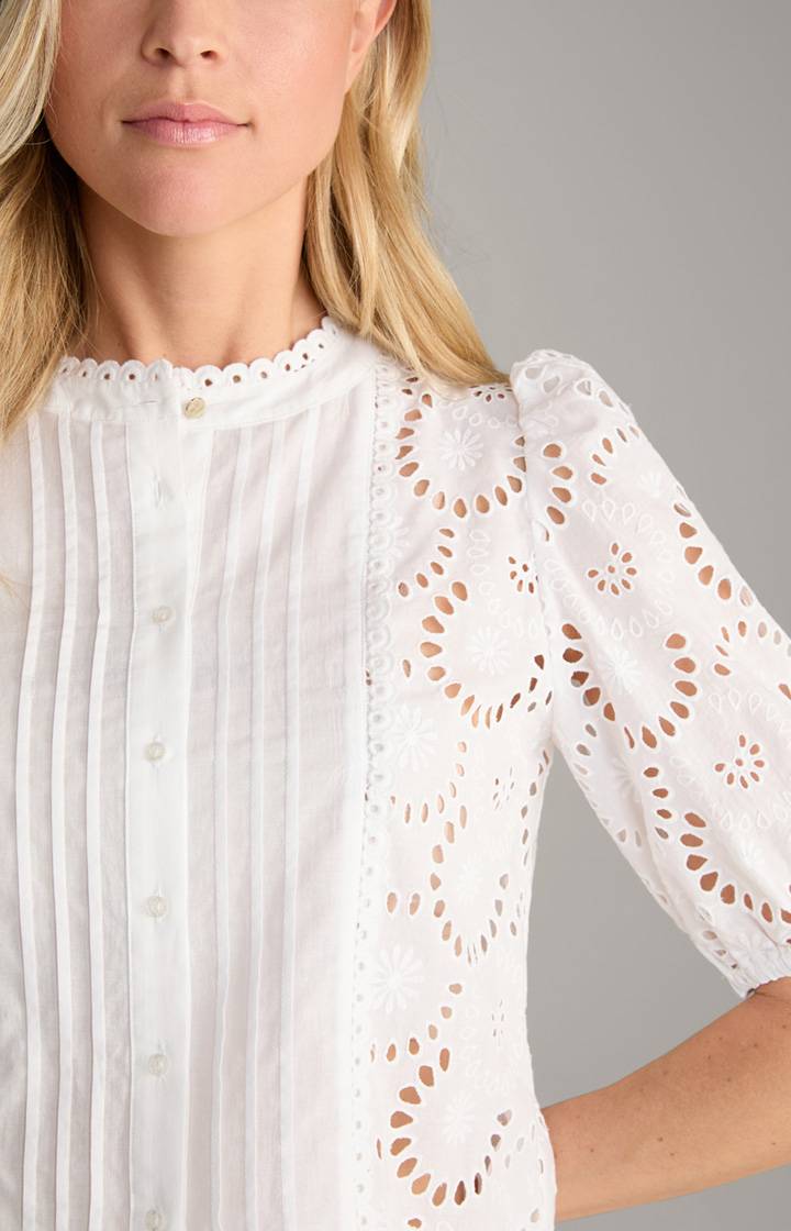 Joop Stick-Bluse In Weiß