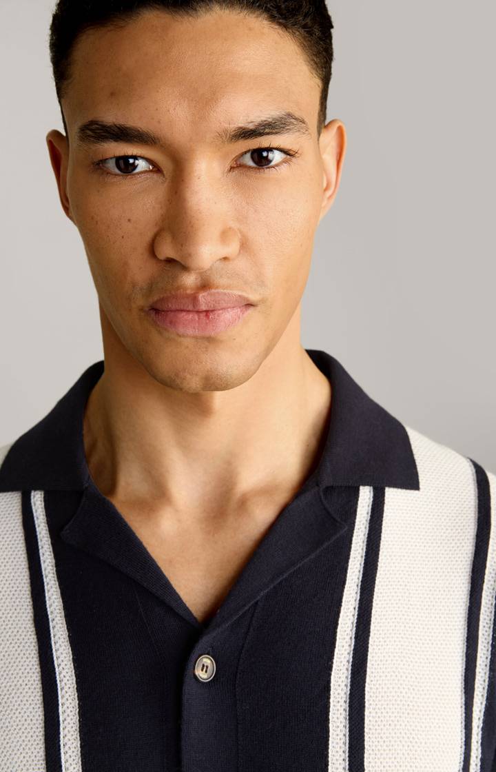 Joop Strick-Hemd Klaas In Navy
